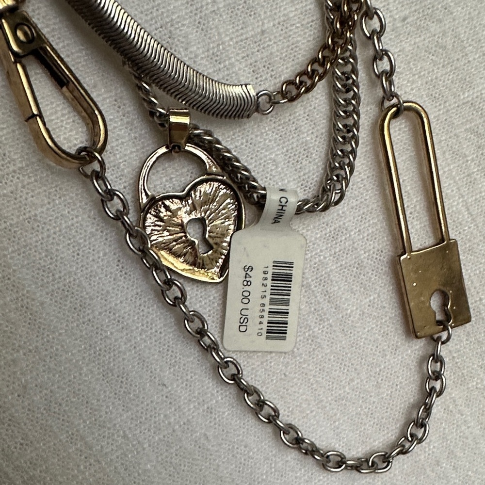 Free People Mixed-Metal Multi-Chain Necklace - Picture 3 of 3